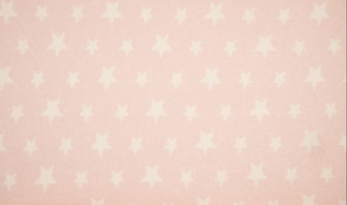 Bio Baumwoll Fleece - Sterne - rosa